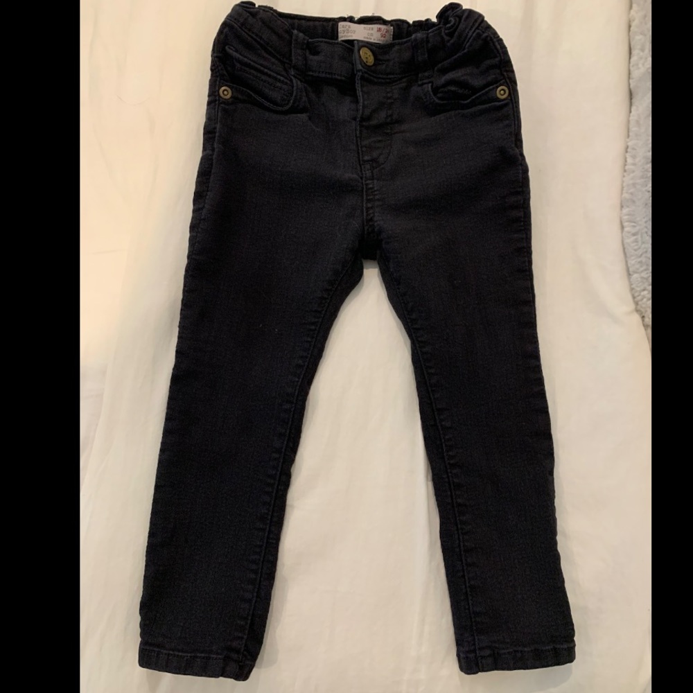 Zara baby boy black jeans 18-24 months, lightly worn